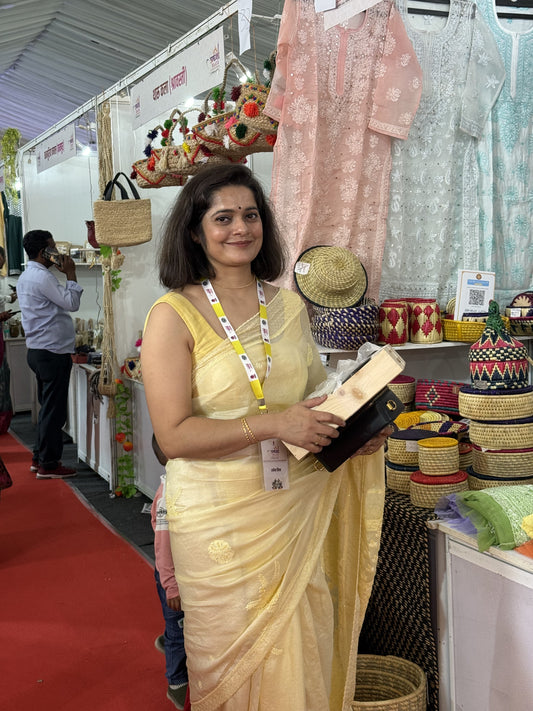 Celebrating Indian Handicrafts & Chikankari Heritage at Aakansha Haat Lucknow 2024 MeMaana
