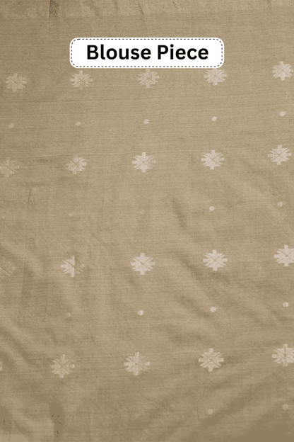 Mrinalini – Pista Green Bengal Handloom Khadi Cotton Saree MeMaana
