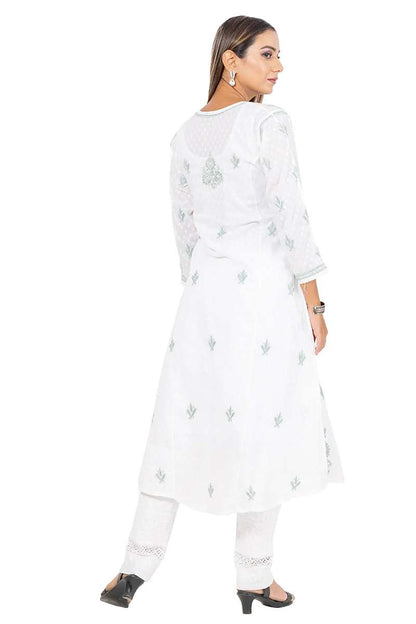 Fabnuma Handcrafted  Chikankari Cotton Kurti - Fabnuma