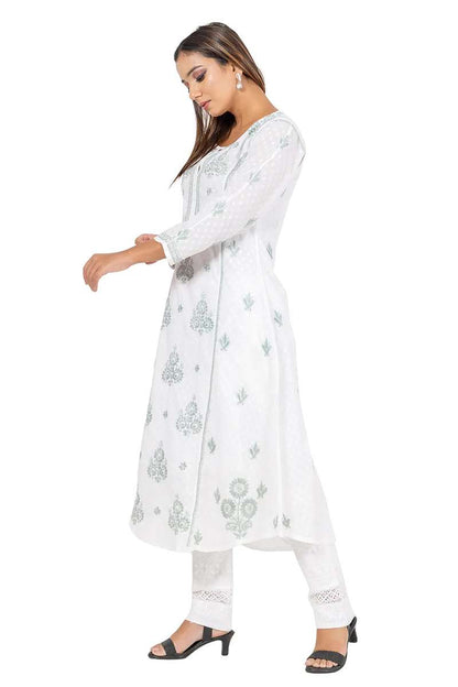 Fabnuma Handcrafted  Chikankari Cotton Kurti - Fabnuma